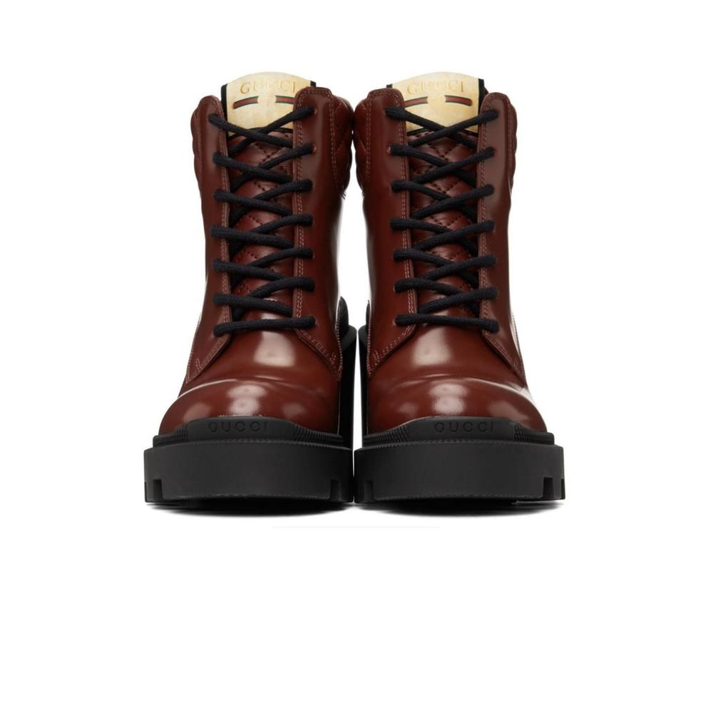 Gucci - Red Trip Ankle Boots - IT 38 - Picture 4 of 6